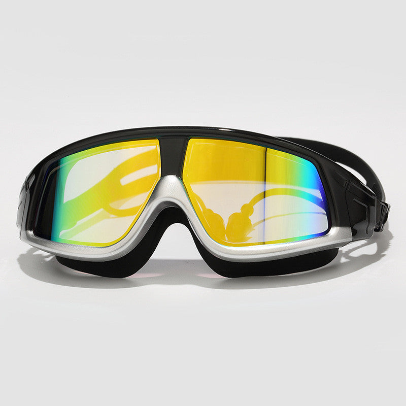Swimming goggles swimming goggles HD waterproof anti-fog goggles swimming goggles large box HD goggles
