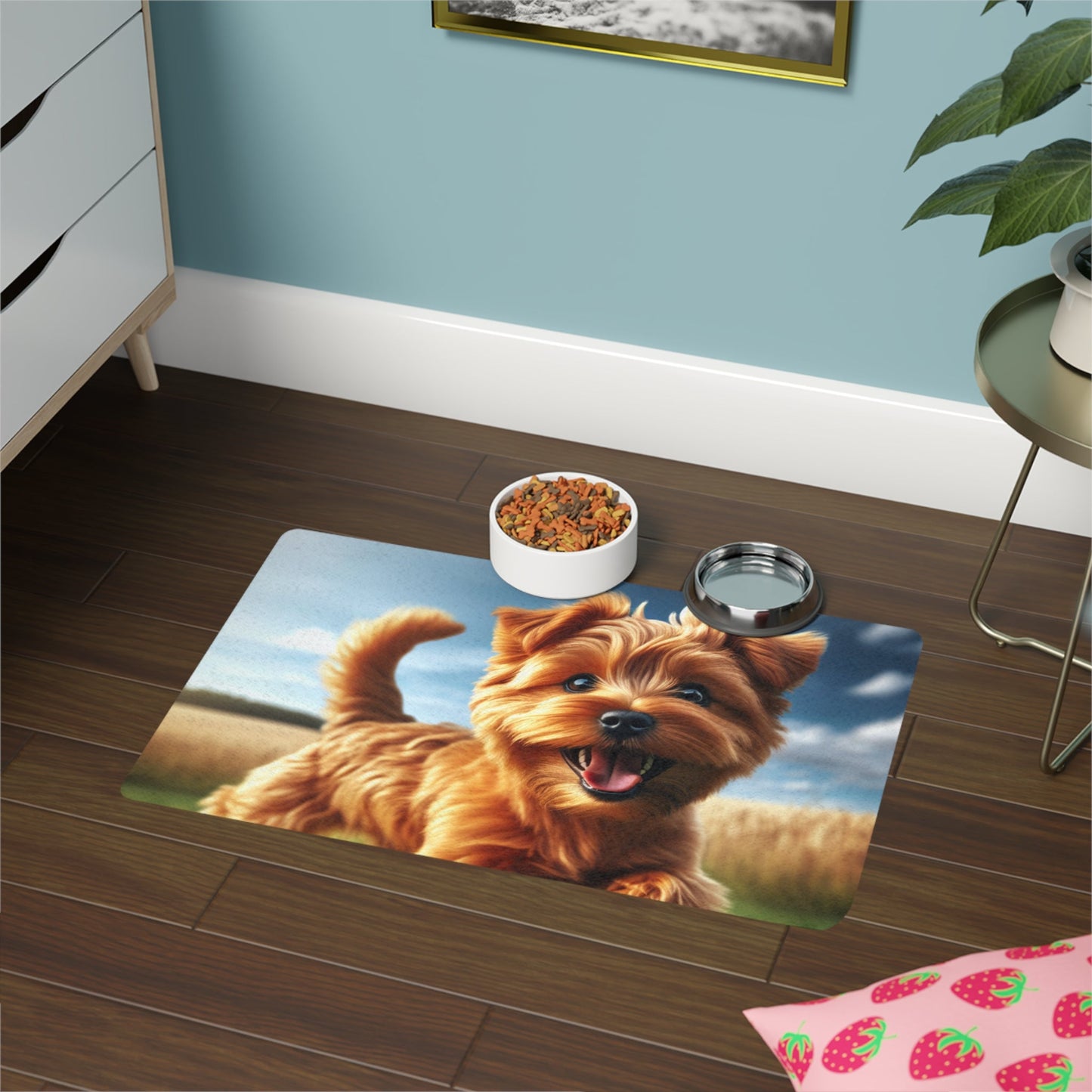 Tapis antidérapant pour animaux de compagnie – Tapis d'alimentation étanche pour chiens