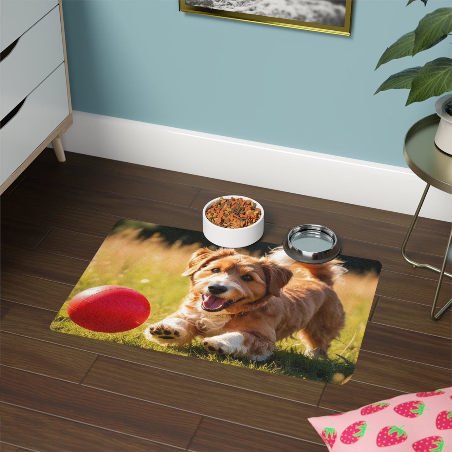 Tapis antidérapant pour animaux de compagnie – Tapis d'alimentation étanche pour chiens