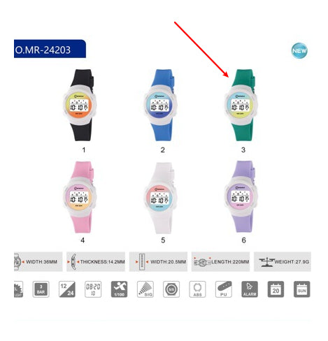 Cute, Multifunctional Waterproof Sports Watch For Students