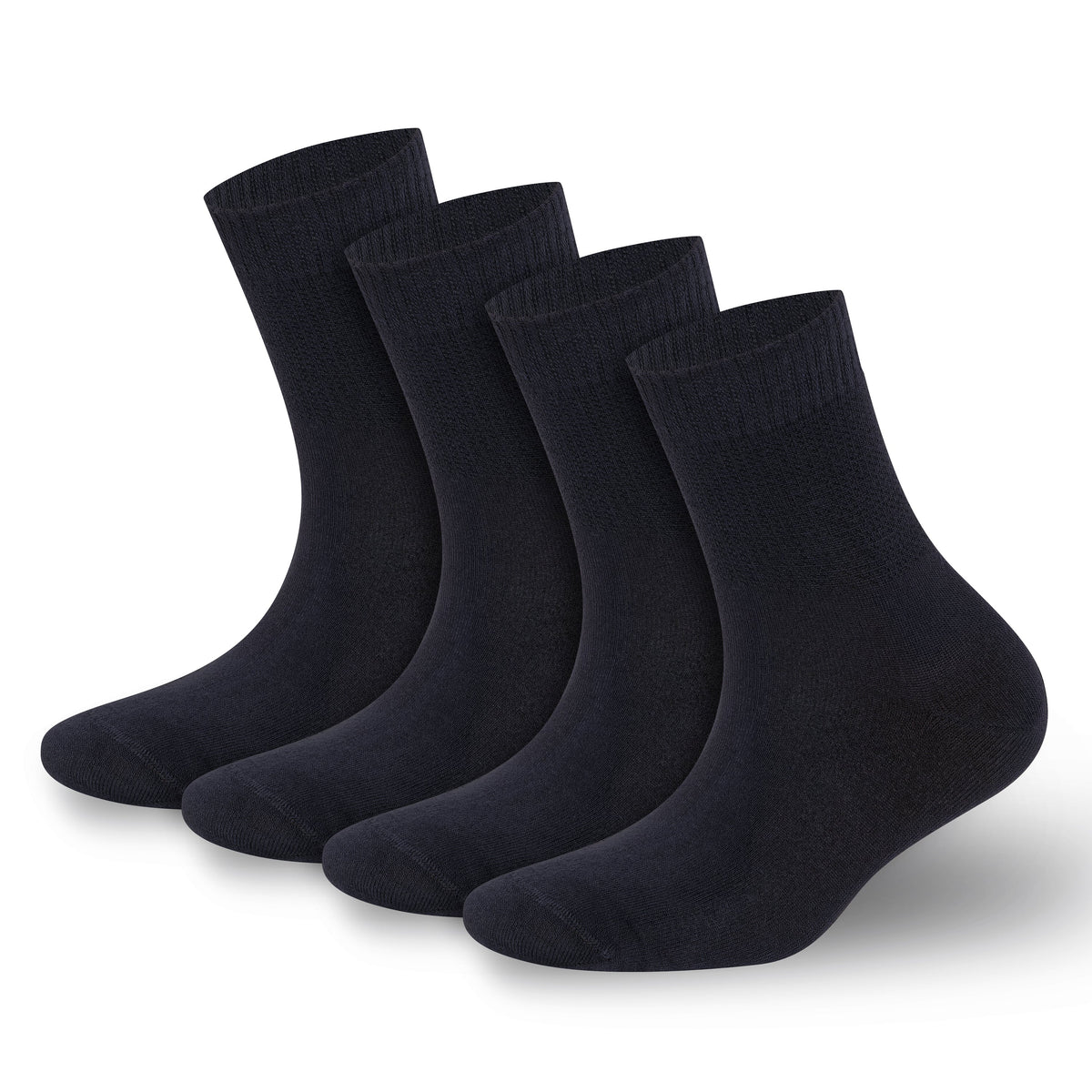 Diabetiker-Bambus-Socken für Damen & Herren, knöchelhoch, 4er-Pack