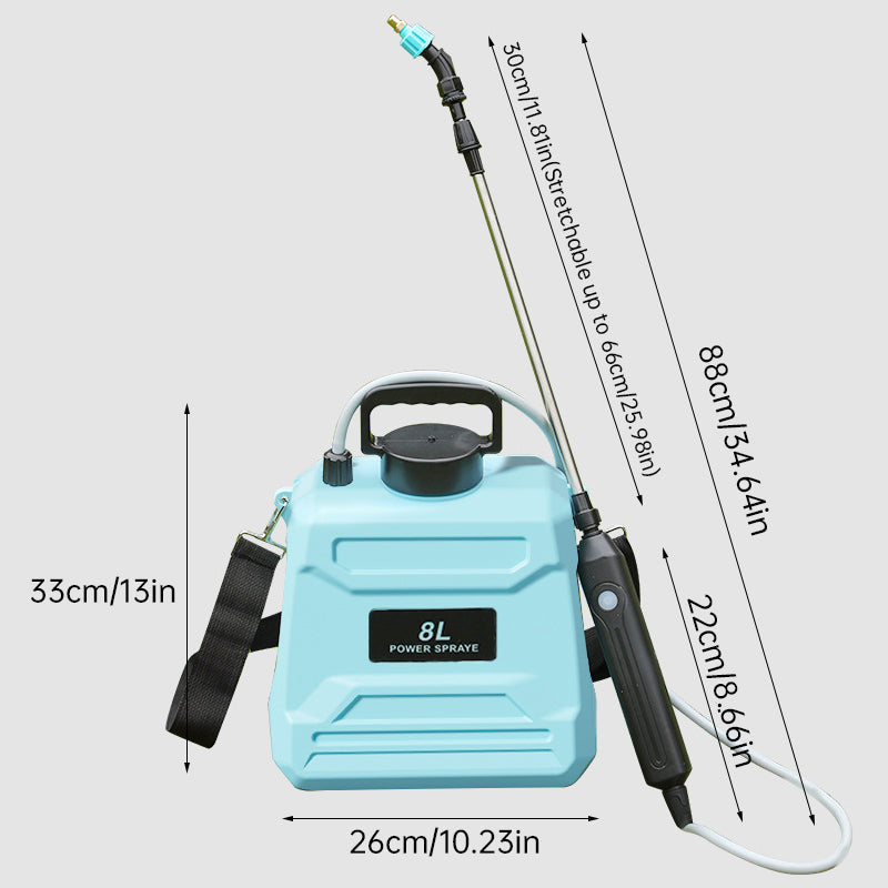 8L Automatic Electric Sprayer, Garden Plant Sprayer, Rechargeable Handheld Sprayer, Fogging Atomizer, Shoulder Watering Can