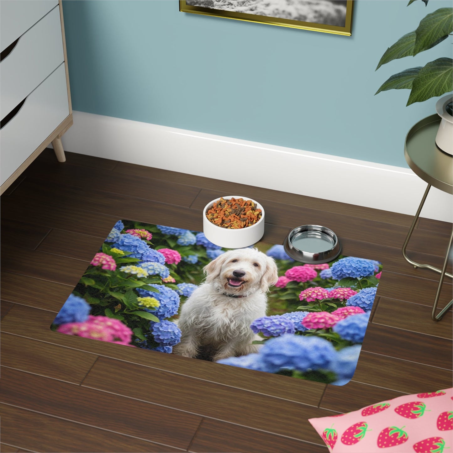 Tapis d'alimentation antidérapant pour animaux de compagnie – Tapis étanche pour chiens
