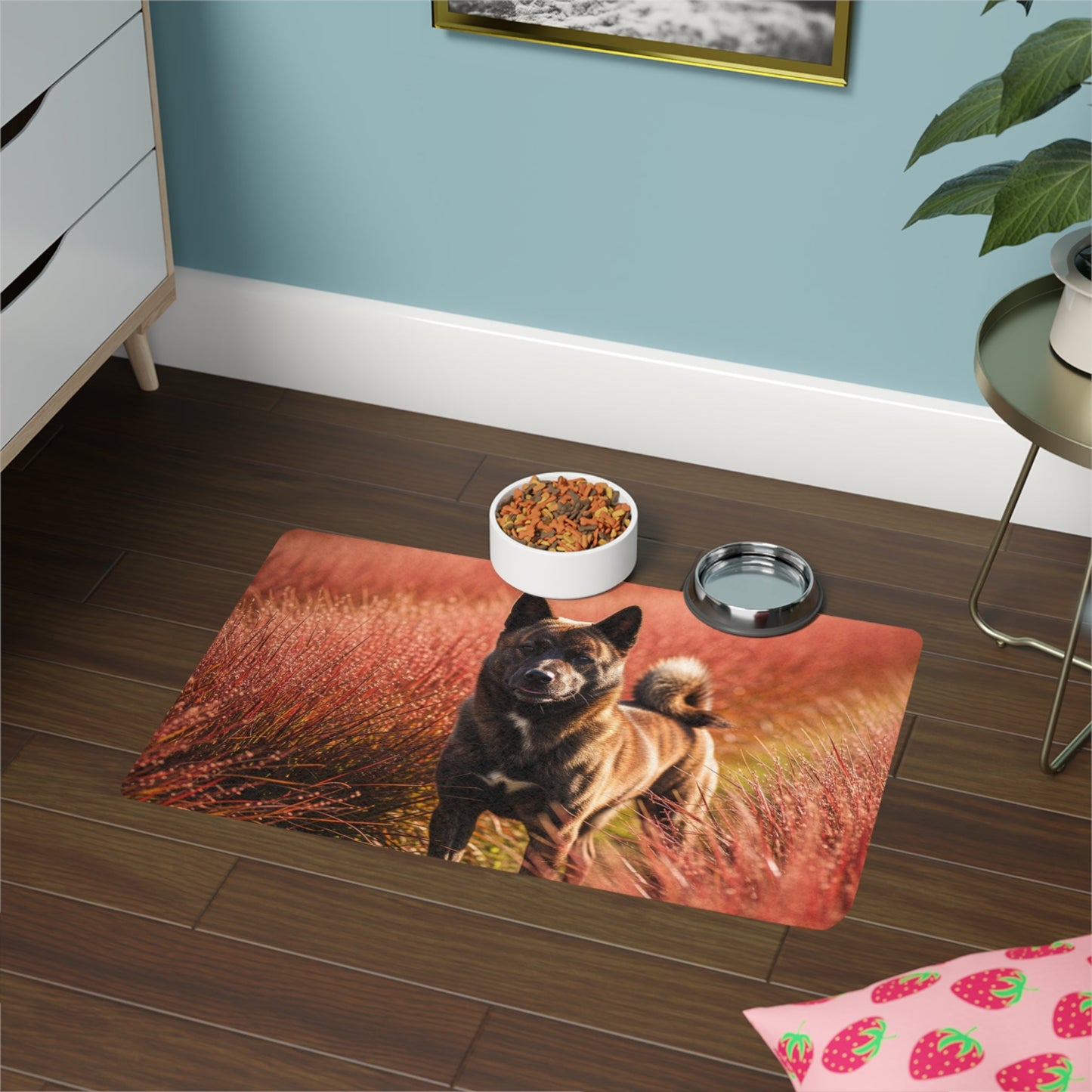 Tapis antidérapant pour animaux de compagnie – Tapis d'alimentation étanche pour chiens
