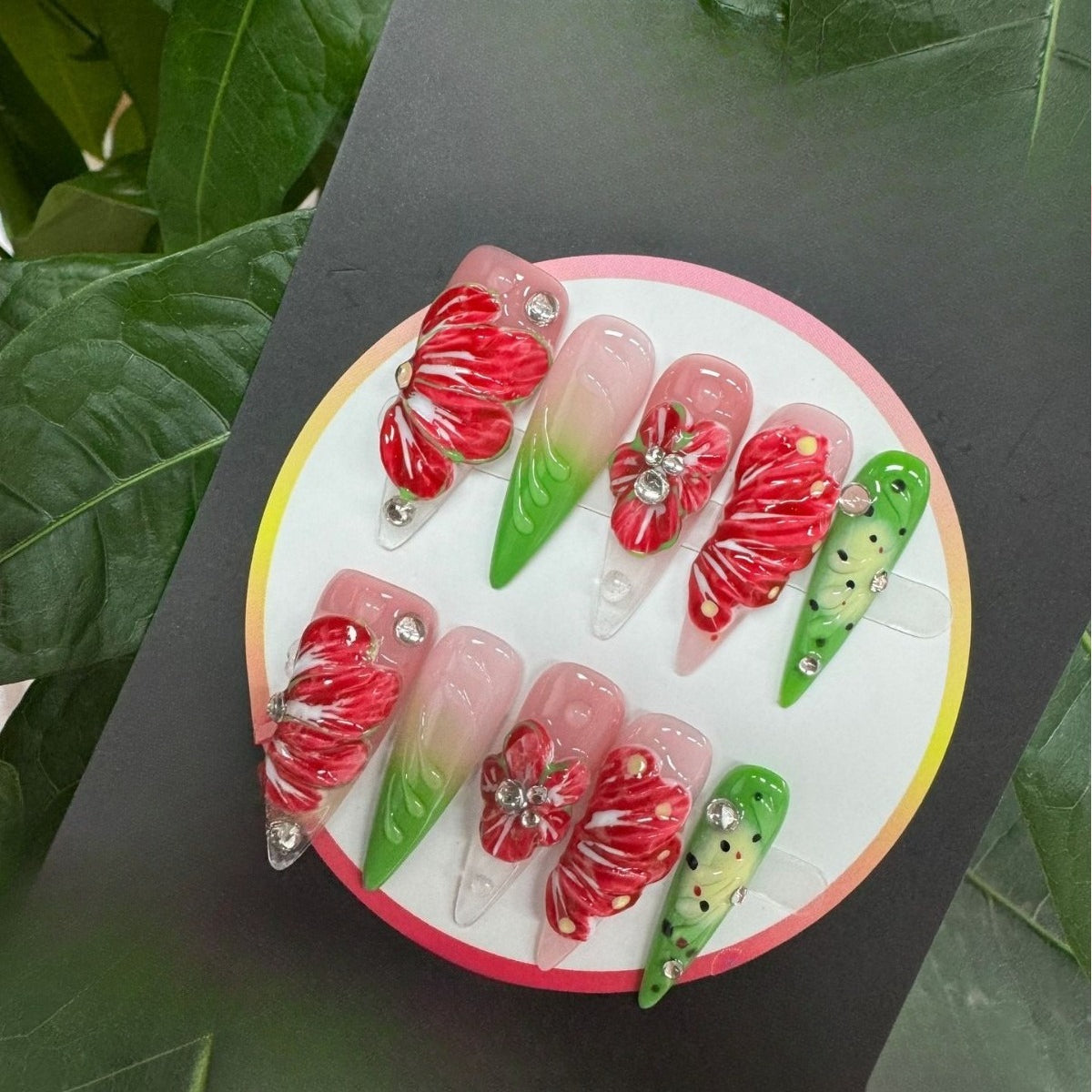 Hot-selling Clear Floral Carving Hand-painted High-end Handcrafted Patch