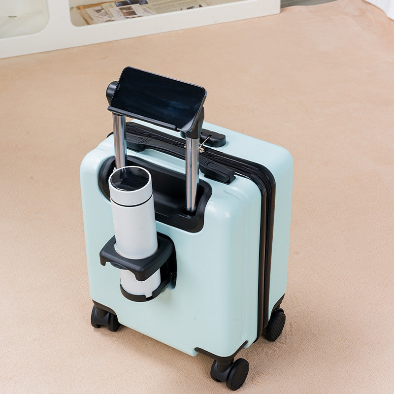 Board-Ready Mini Rolling Travel Suitcase