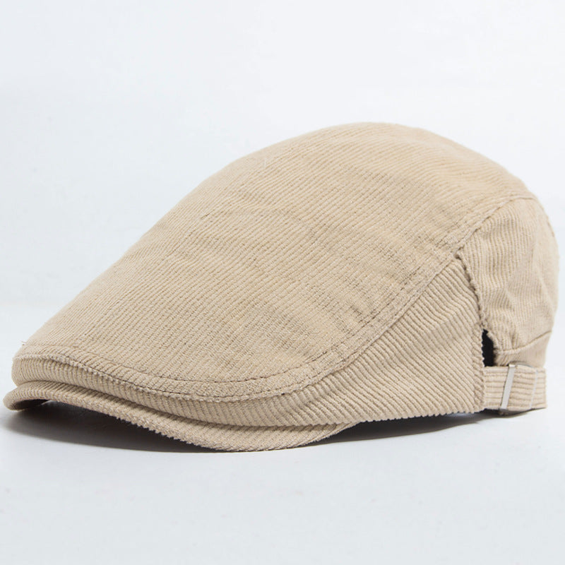 Autumn And Winter Corduroy With Two Hats