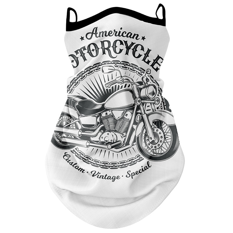 Motorcycle Riding Sun-protection Face Mask Ear-loop Headscarf