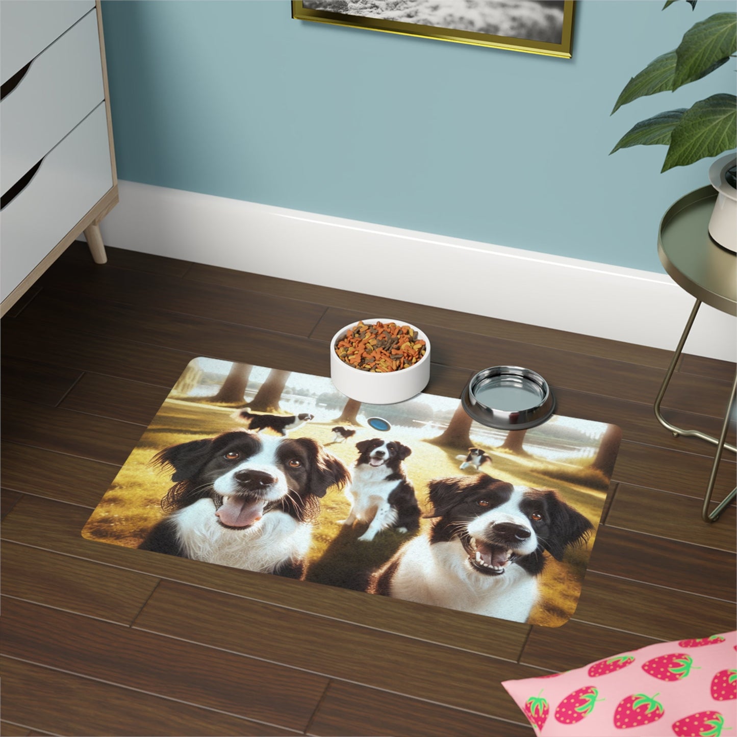 Tapis antidérapant pour animaux de compagnie – Tapis d'alimentation étanche pour chiens
