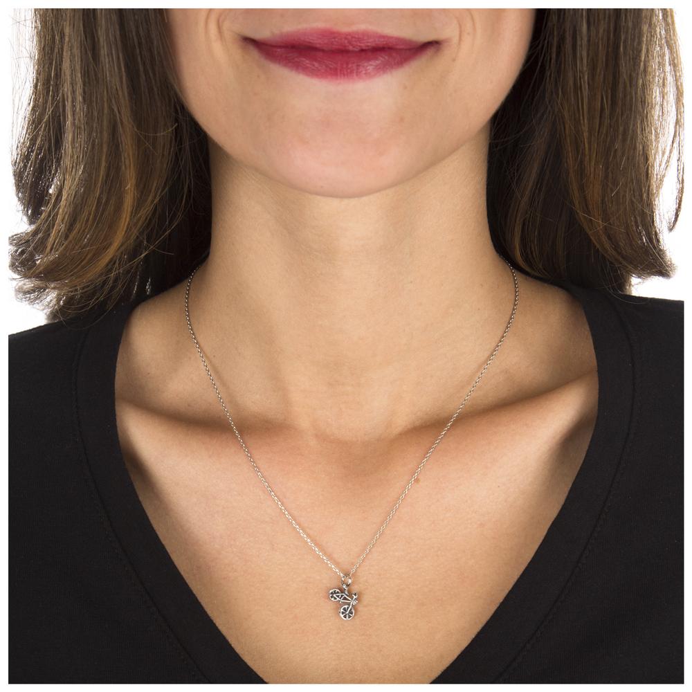 Life is a Beautiful Ride Pewter Necklace