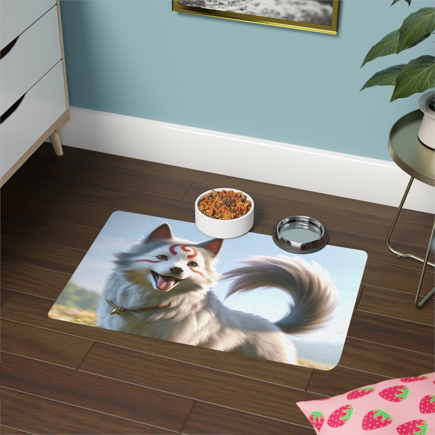 Tapis antidérapant pour animaux de compagnie – Tapis d'alimentation étanche pour chiens