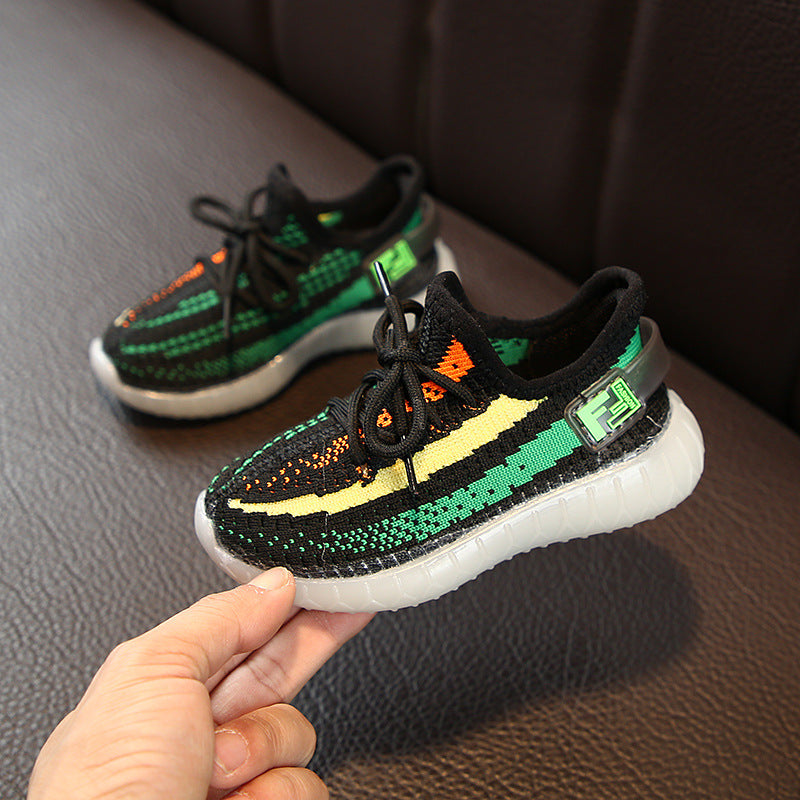 Boys Girls Fashion Sneakers Baby/Toddler/Little Kids Leather Trainers Children School Sport Shoes Soft Running Shoes