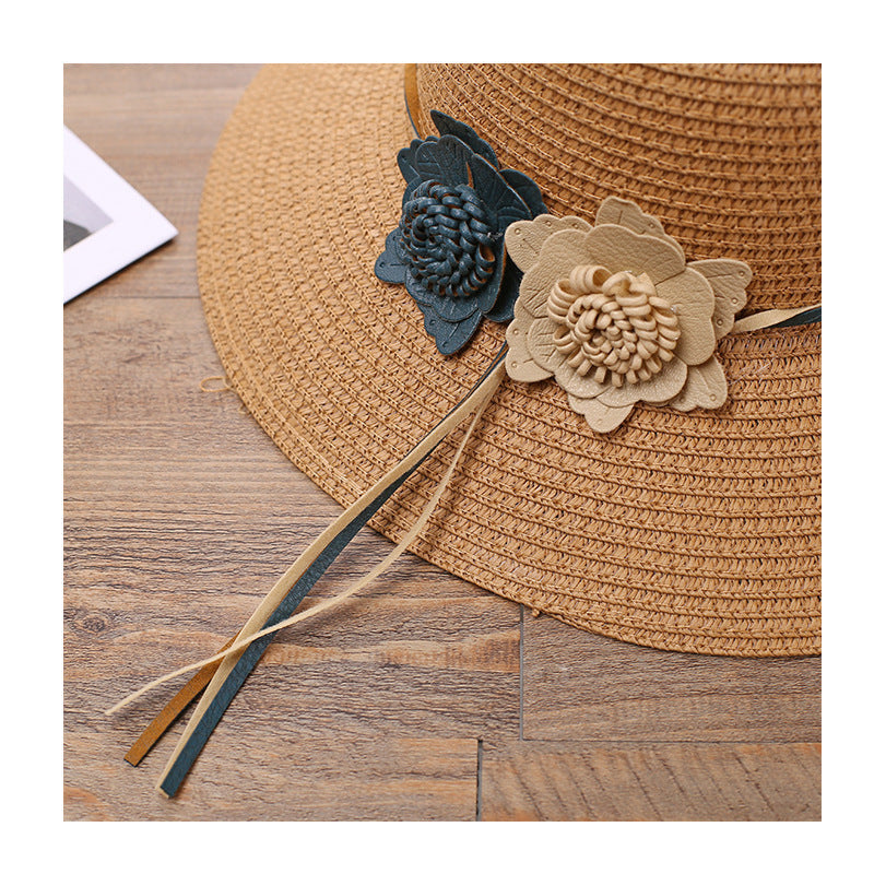 Girls Hats Children Raw Edge Straw Hat For Girls Kids Sun Cap Girls Hat Baby Beach Caps In leegant Modern Design