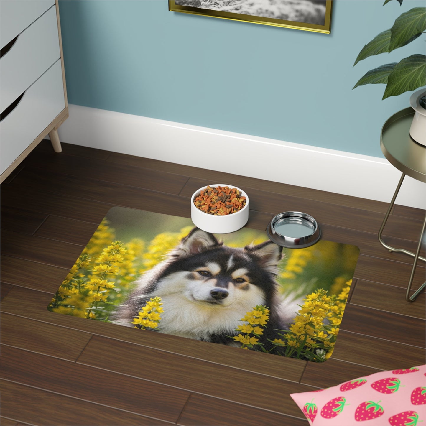Tapis antidérapant pour animaux de compagnie – Tapis d'alimentation étanche pour chiens