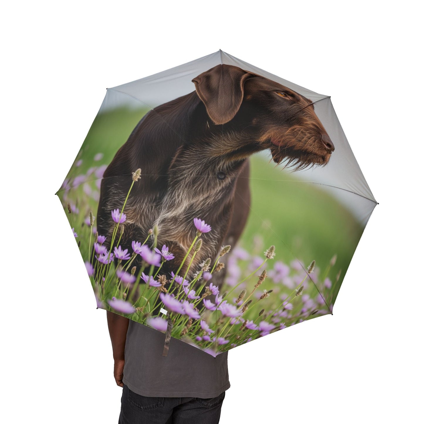 Parapluie semi-automatique 48" – Grand parapluie de voyage coupe-vent