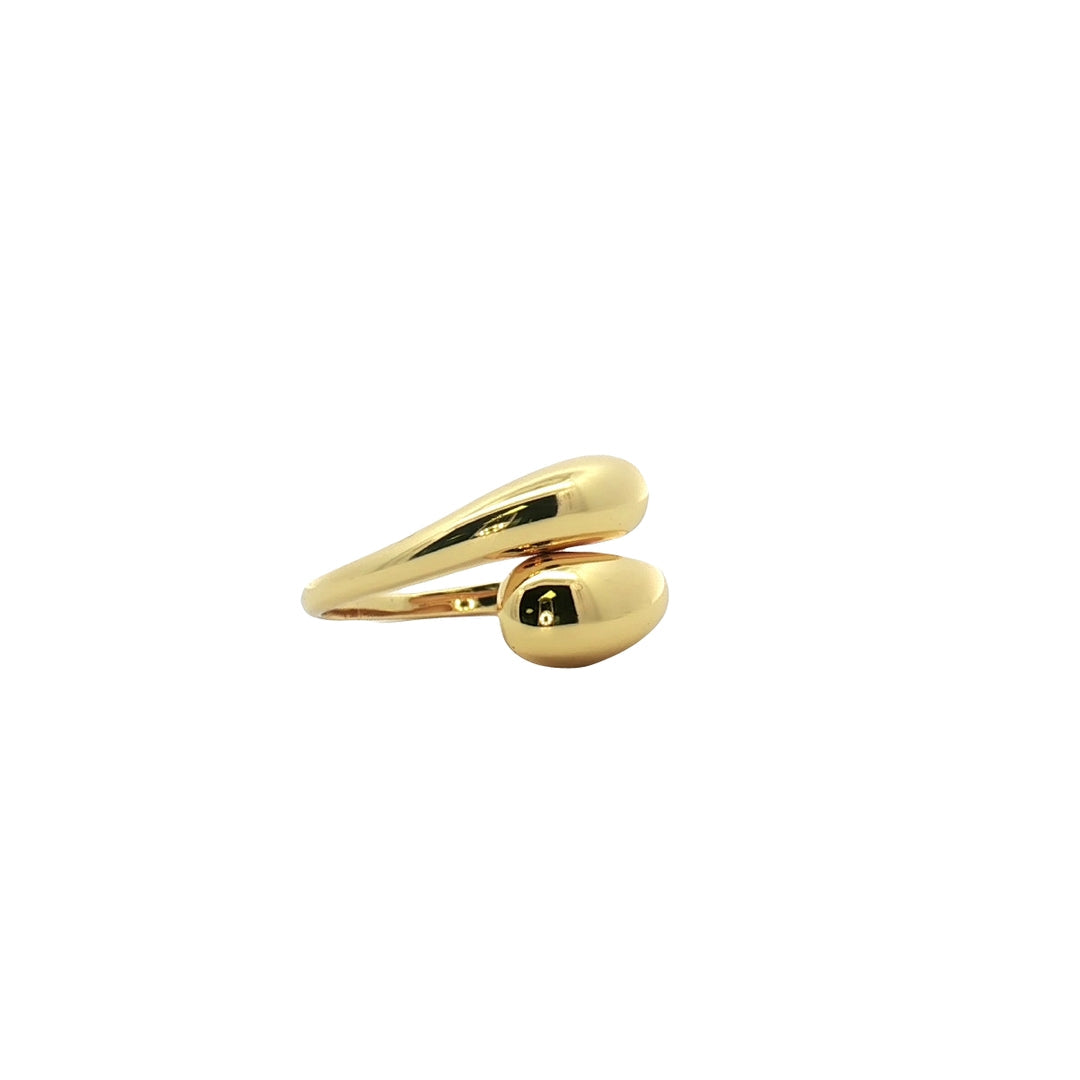 Millennium Ring in Gold – Verstellbarer, 18 Karat vergoldeter Sterling-Silber-Ring