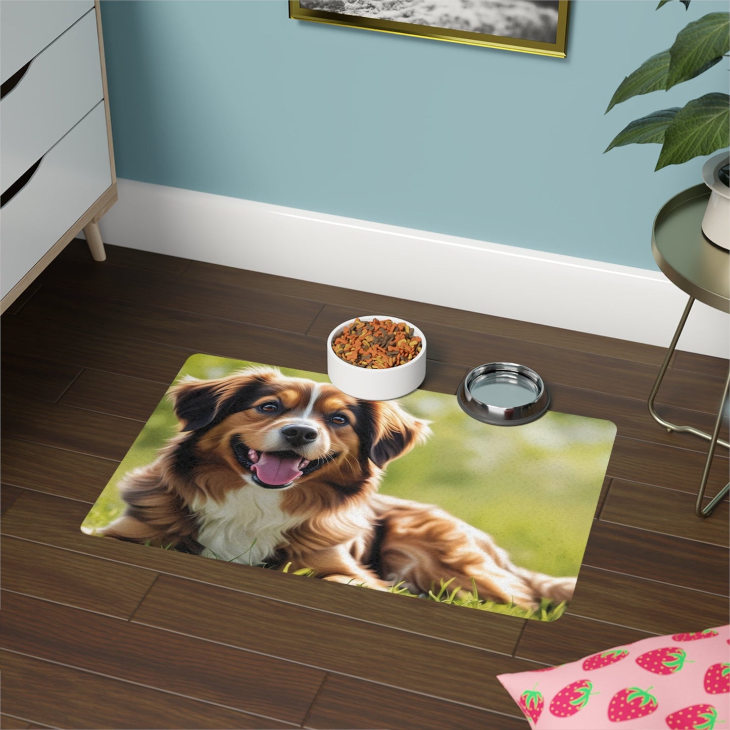Tapis antidérapant pour animaux de compagnie – Tapis d'alimentation étanche pour chiens