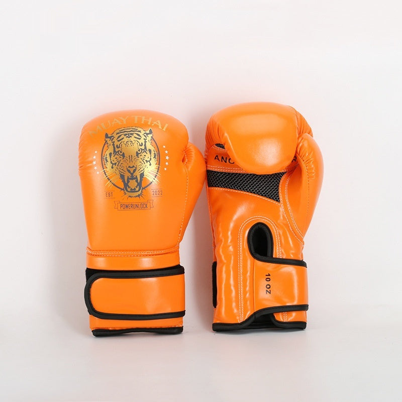 Boys Muay Thai Boxing Training With A Punching Bag And Gloves
