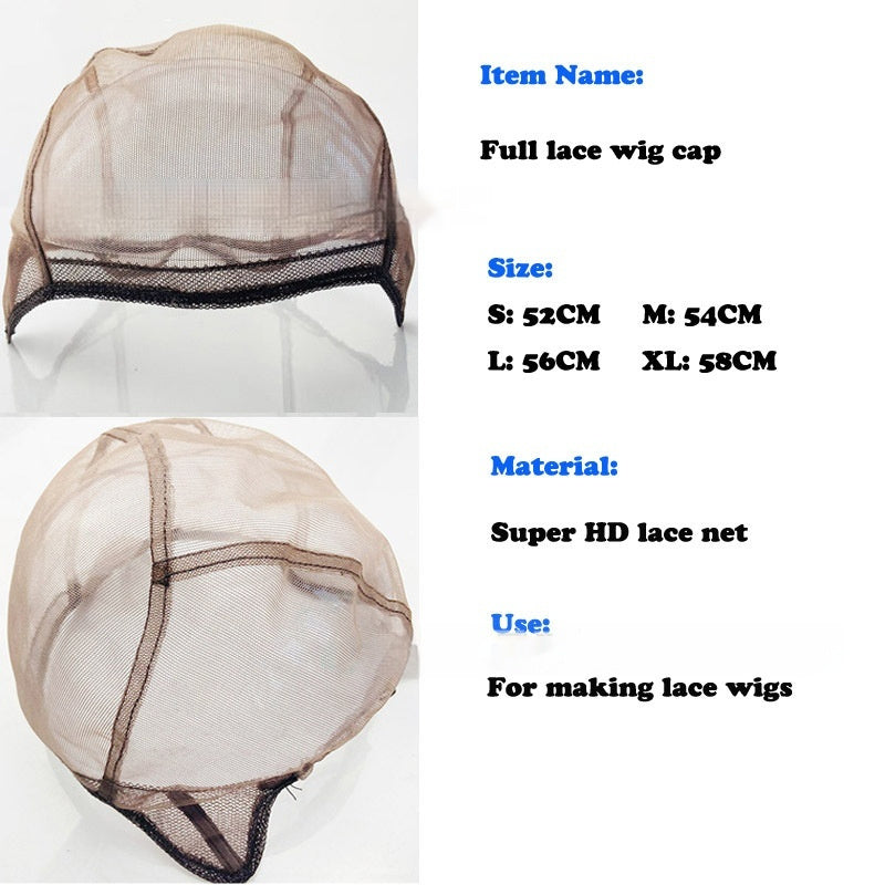 Hand-crocheted Wig Cap With Mesh Base