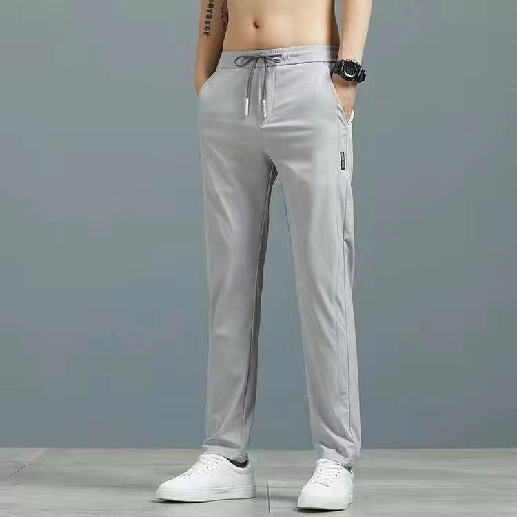š§ Men's Ice Silk Plus Size Straight-Leg Pants