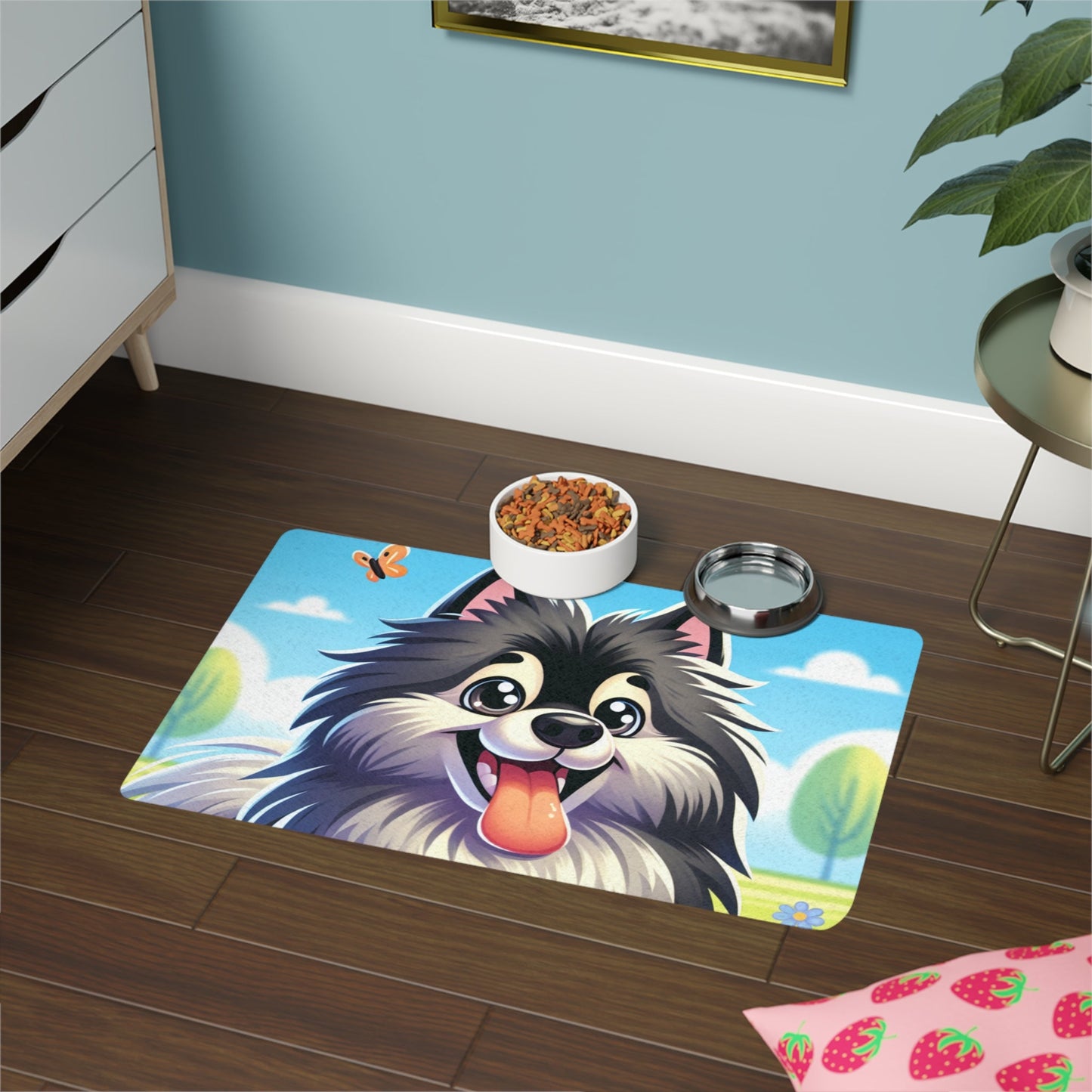 Tapis antidérapant pour animaux de compagnie – Tapis d'alimentation étanche pour chiens