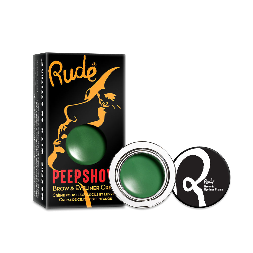 RUDE Peep Show Crème Sourcils & Eyeliner Teintes Vives - Interdit