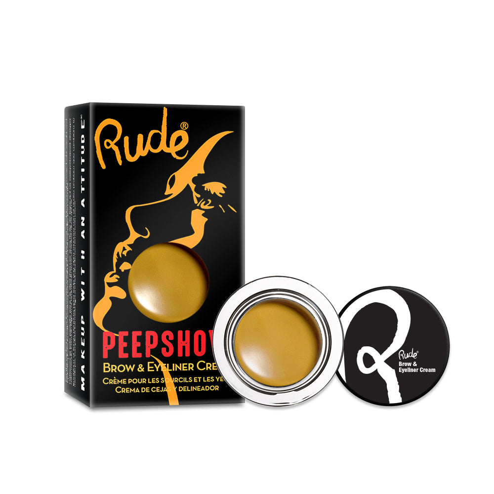 RUDE Peep Show Augenbrauen- & Eyeliner-Creme Brights – Hush