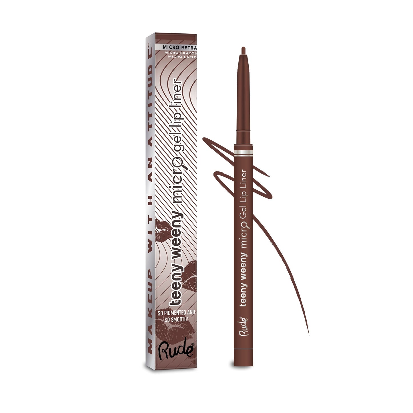 RUDE Teeny Weeny Micro Crayon Gel Lèvres - Restons Calmes