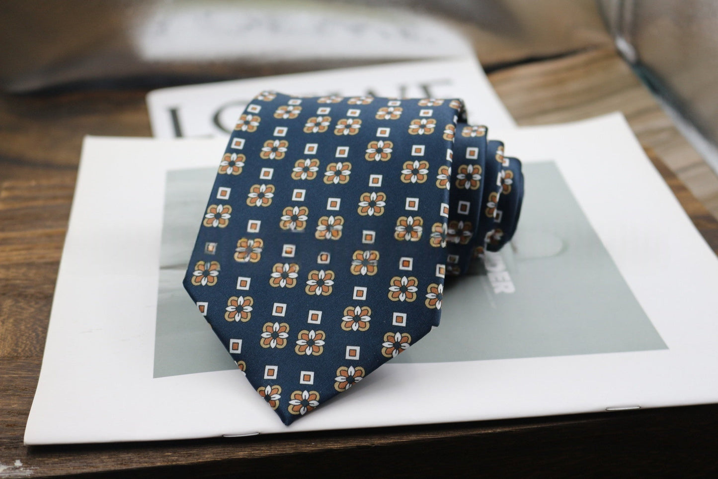 9cm Business Formal Wide-width Tie, Mens Vintage Style