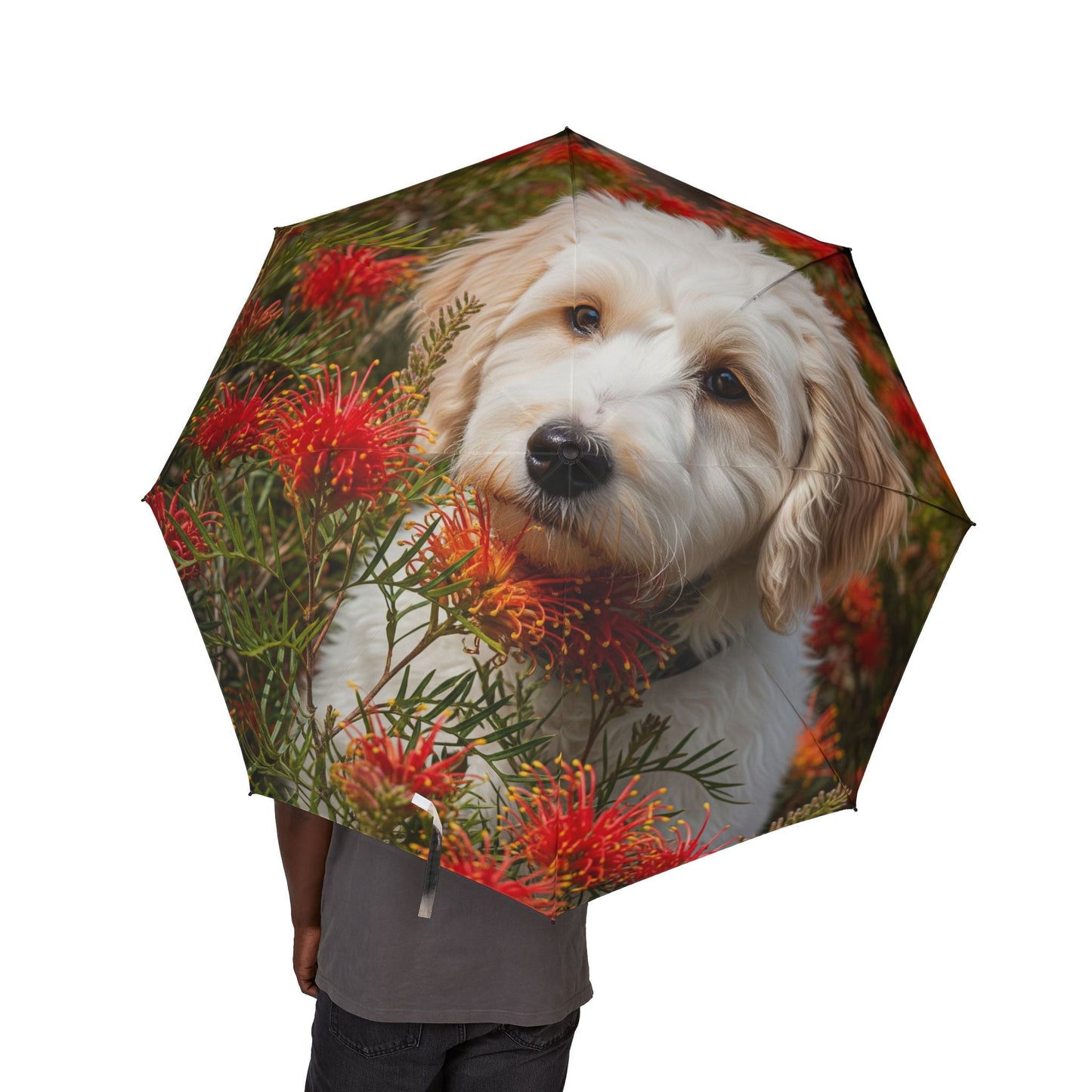 48" Semi-Automatic Umbrella – Windproof Large Travel Rain Umbrella