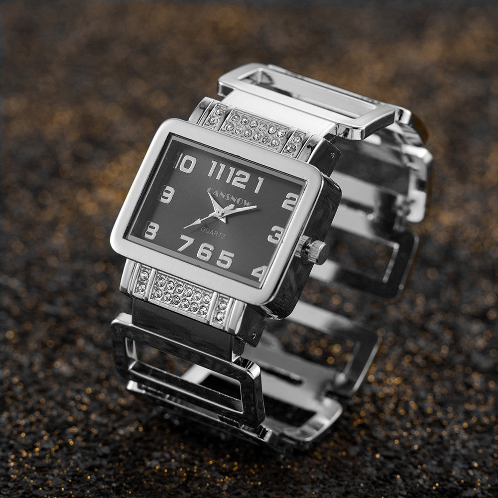Fashionable Gold And Silver Womens Watch