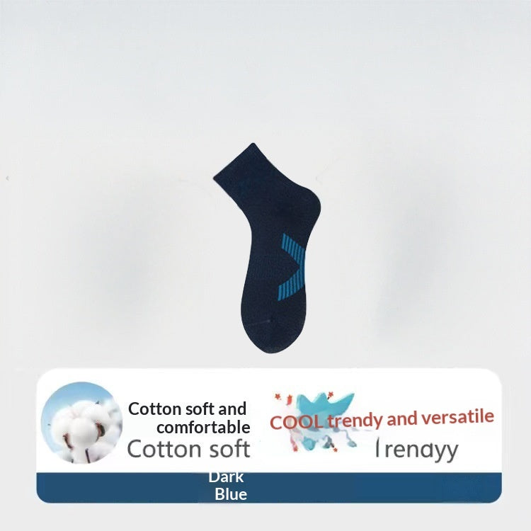 Combed Cotton Antibacterial Mens Mid-Calf Socks For Spring Autumn And Winter
