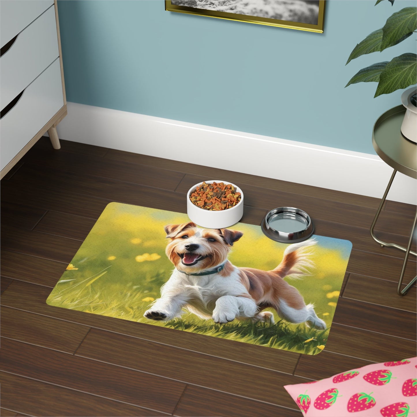 Tapis d'alimentation antidérapant pour animaux de compagnie – Tapis étanche pour chiens