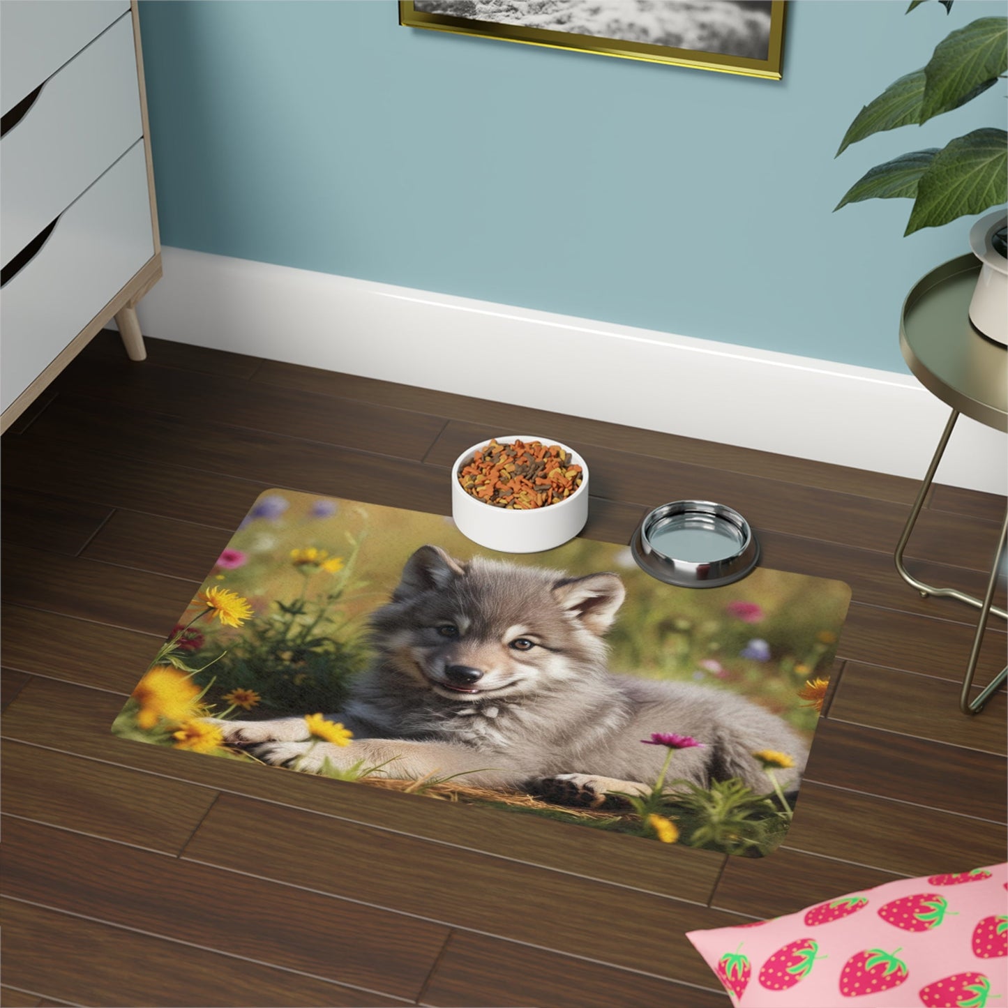 Tapis antidérapant pour animaux de compagnie – Tapis d'alimentation étanche pour chiens
