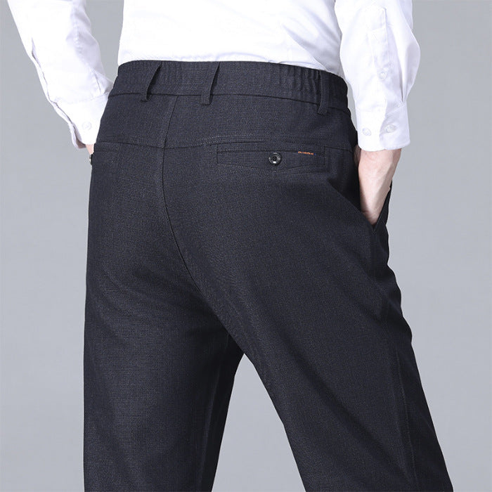 Mens Business High-Waisted Fashionable Casual Pants