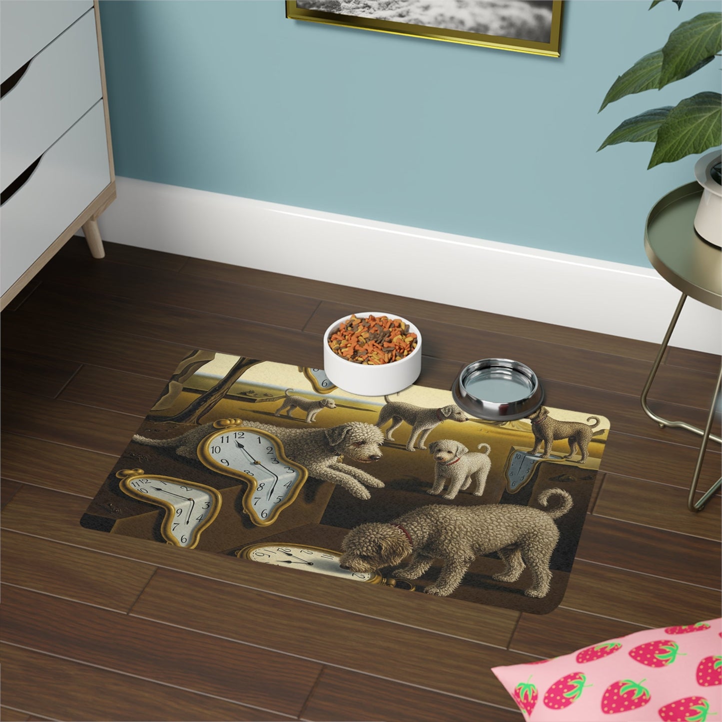 Tapis antidérapant pour animaux de compagnie – Tapis d'alimentation étanche pour chiens