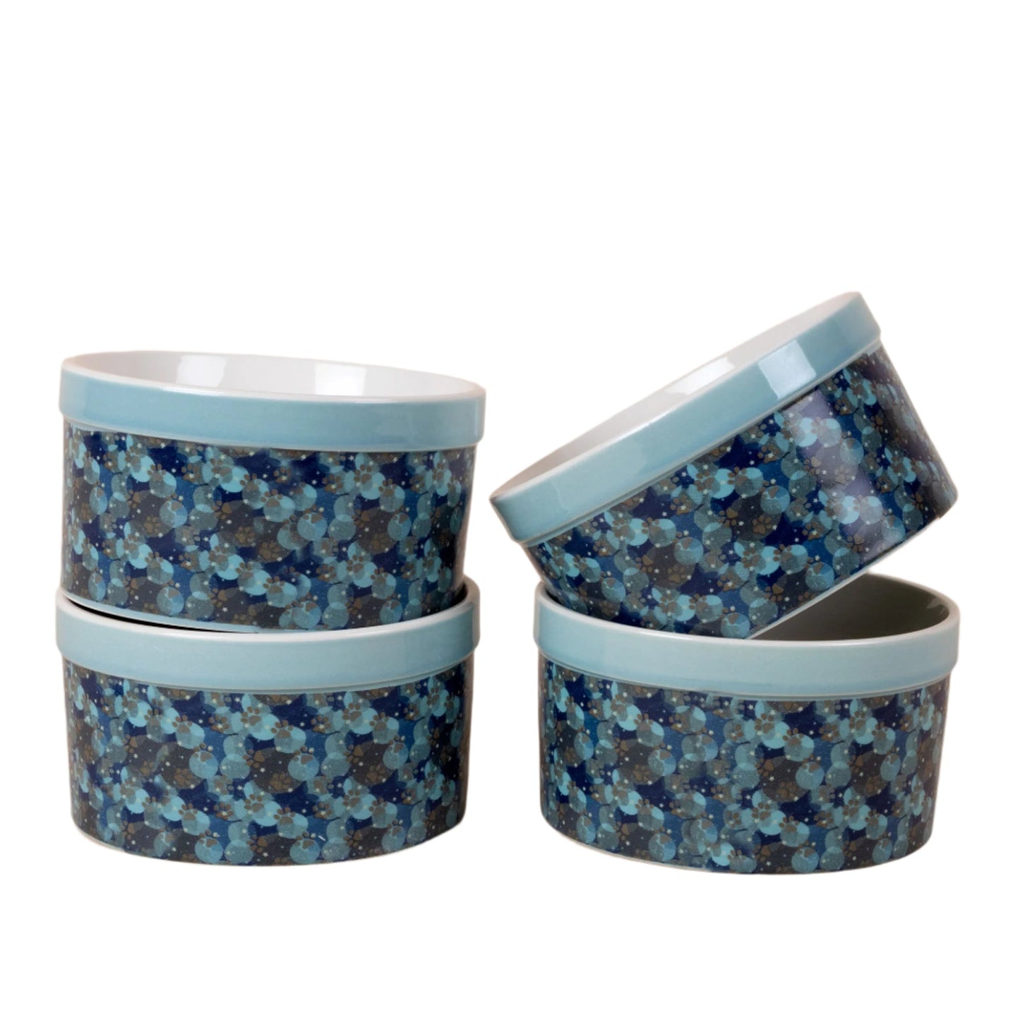 Paw Print Large Oven-Safe Ramekin - Set of 4 - 14oz