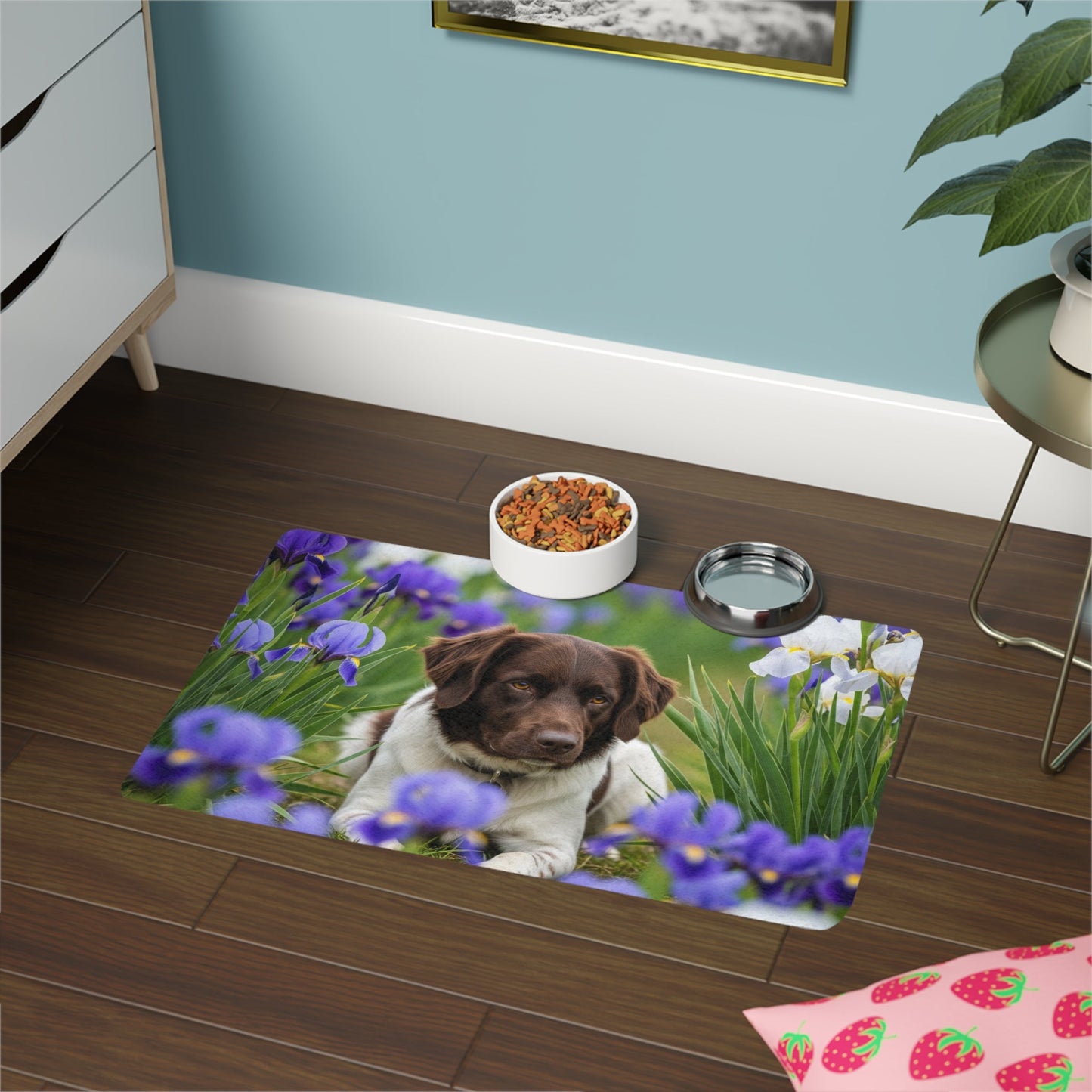 Tapis antidérapant pour animaux de compagnie – Tapis d'alimentation étanche pour chiens