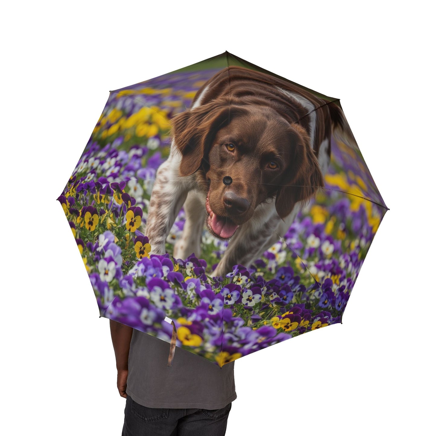 48" Semi-Automatic Umbrella – Windproof Large Travel Rain Umbrella