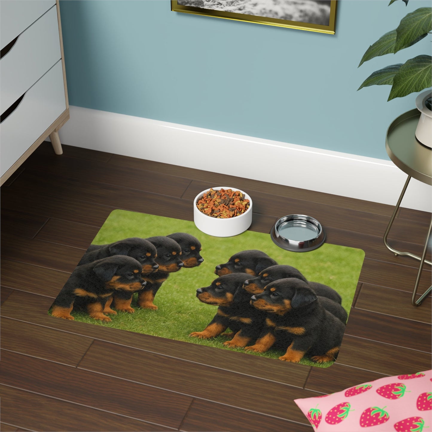 Tapis antidérapant pour animaux de compagnie – Tapis d'alimentation étanche pour chiens