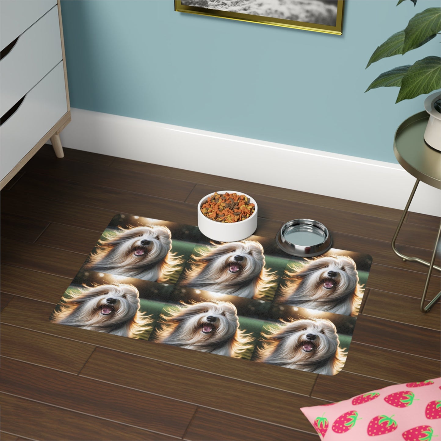 Tapis antidérapant pour animaux de compagnie – Tapis d'alimentation étanche pour chiens