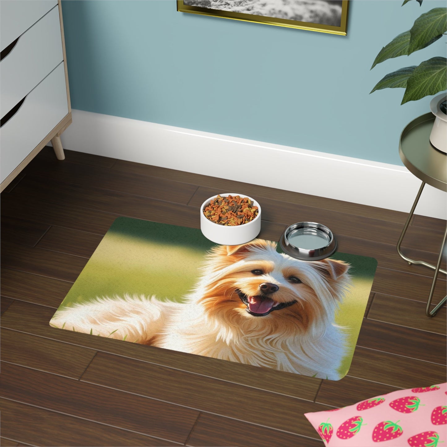Tapis antidérapant pour animaux de compagnie – Tapis d'alimentation étanche pour chiens