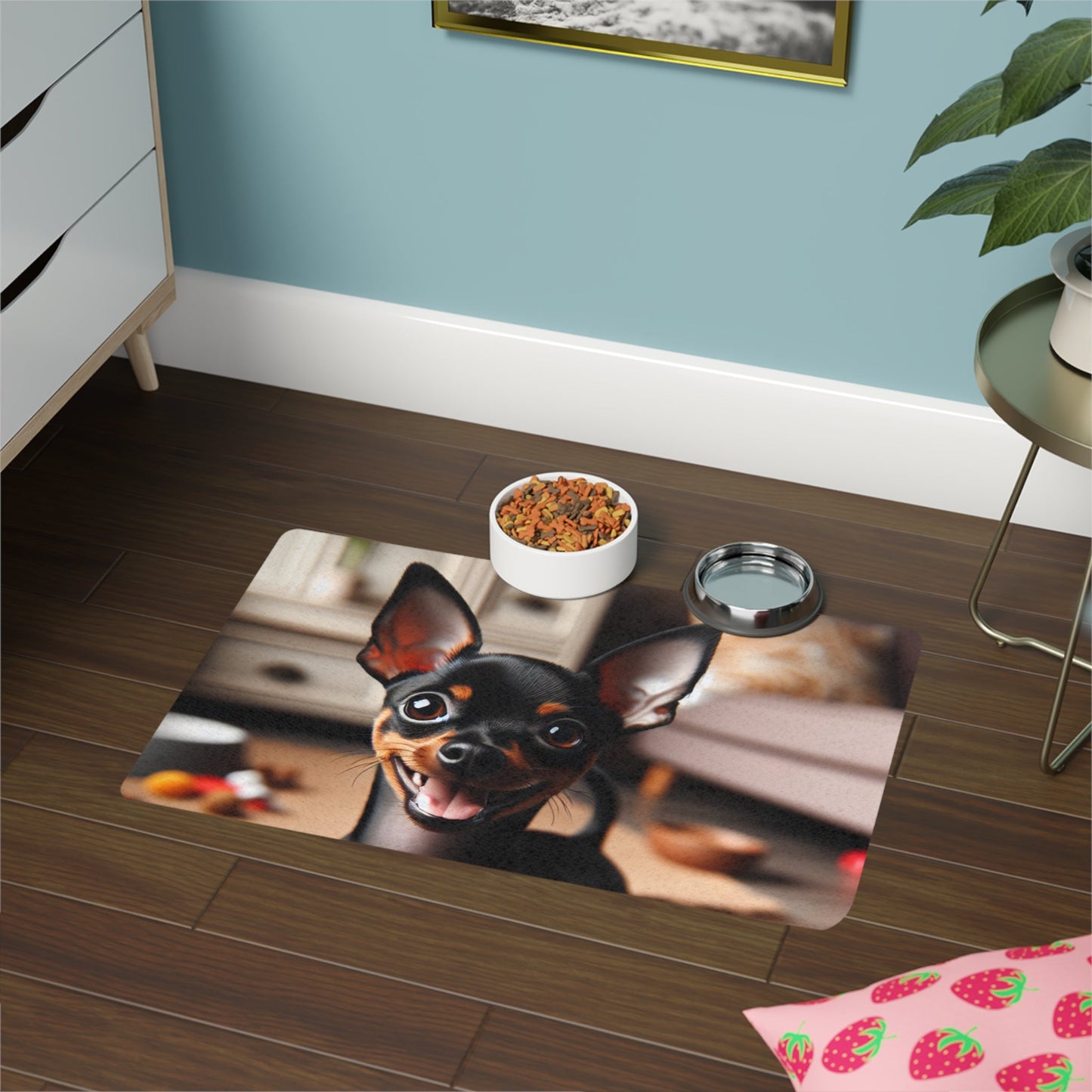 Tapis antidérapant pour animaux de compagnie – Tapis d'alimentation étanche pour chiens