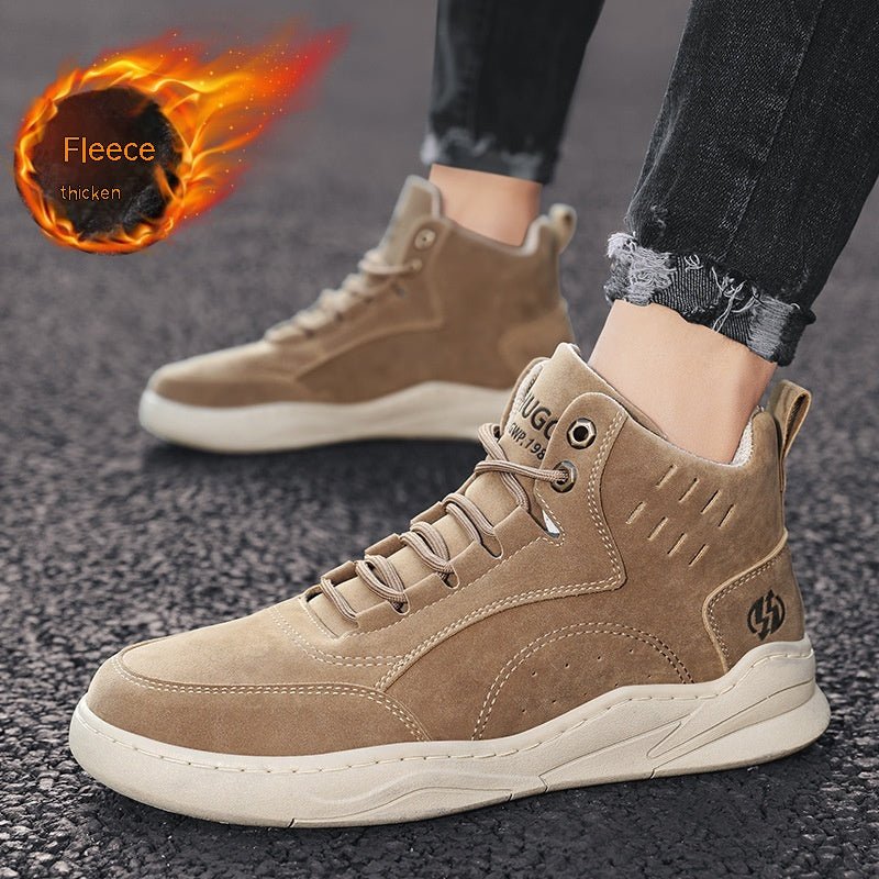 Business Men's High Quality Casual Shoes Fashion Trend Men's Sports Leather Shoes Comfortable Lace-Up Non-Slip Walking Shoes Leather Luxury Non-Slip Hiking Boots Outdoor Lightweight Shoes - ThisandThatShoppe