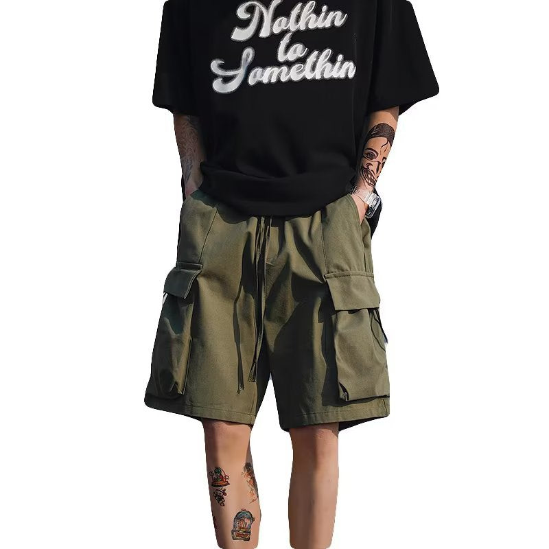 New-style Casual Mens Capri Pants With Large Pockets