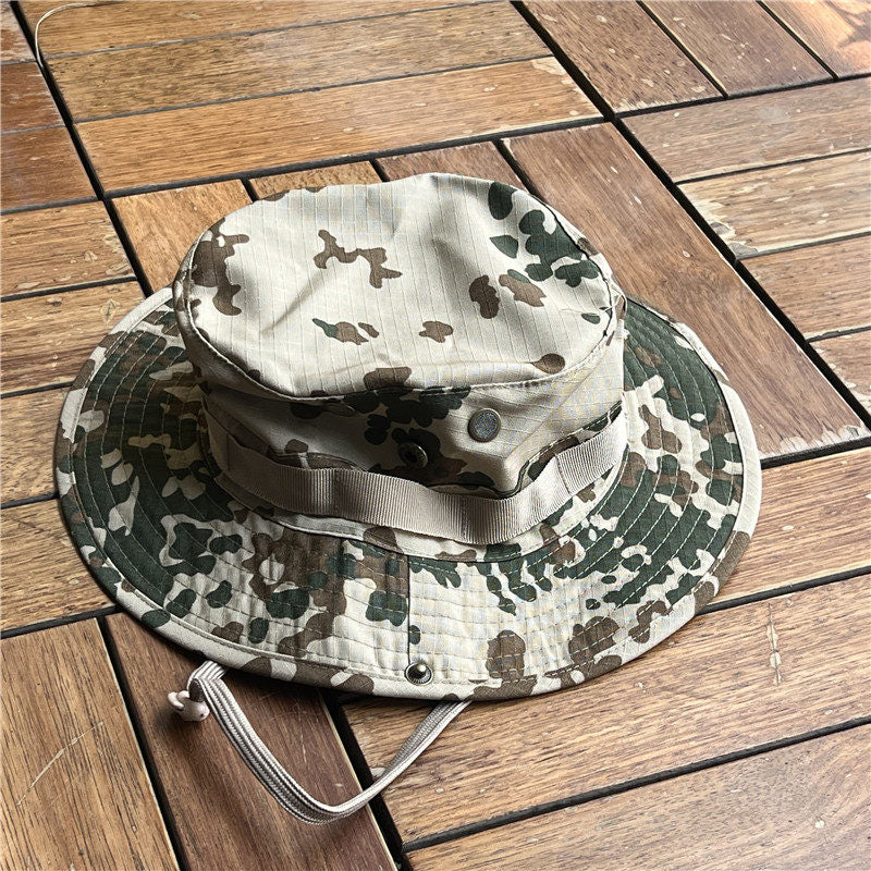 Granite Camouflage Boonie Hat With A Rounded Brim Tactical Design