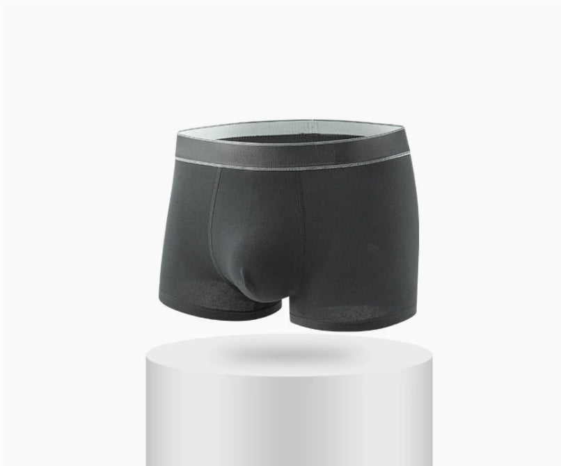 Mens Cotton Boxer Briefs, Simple And Elegant, With Graphene Antibacterial Properties