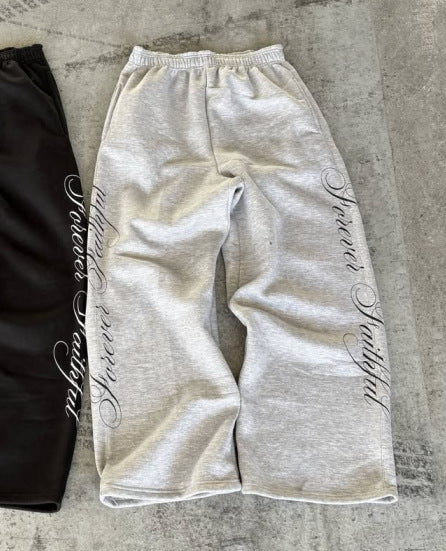 Mens Retro Straight-Leg Lace-Up Casual Pants