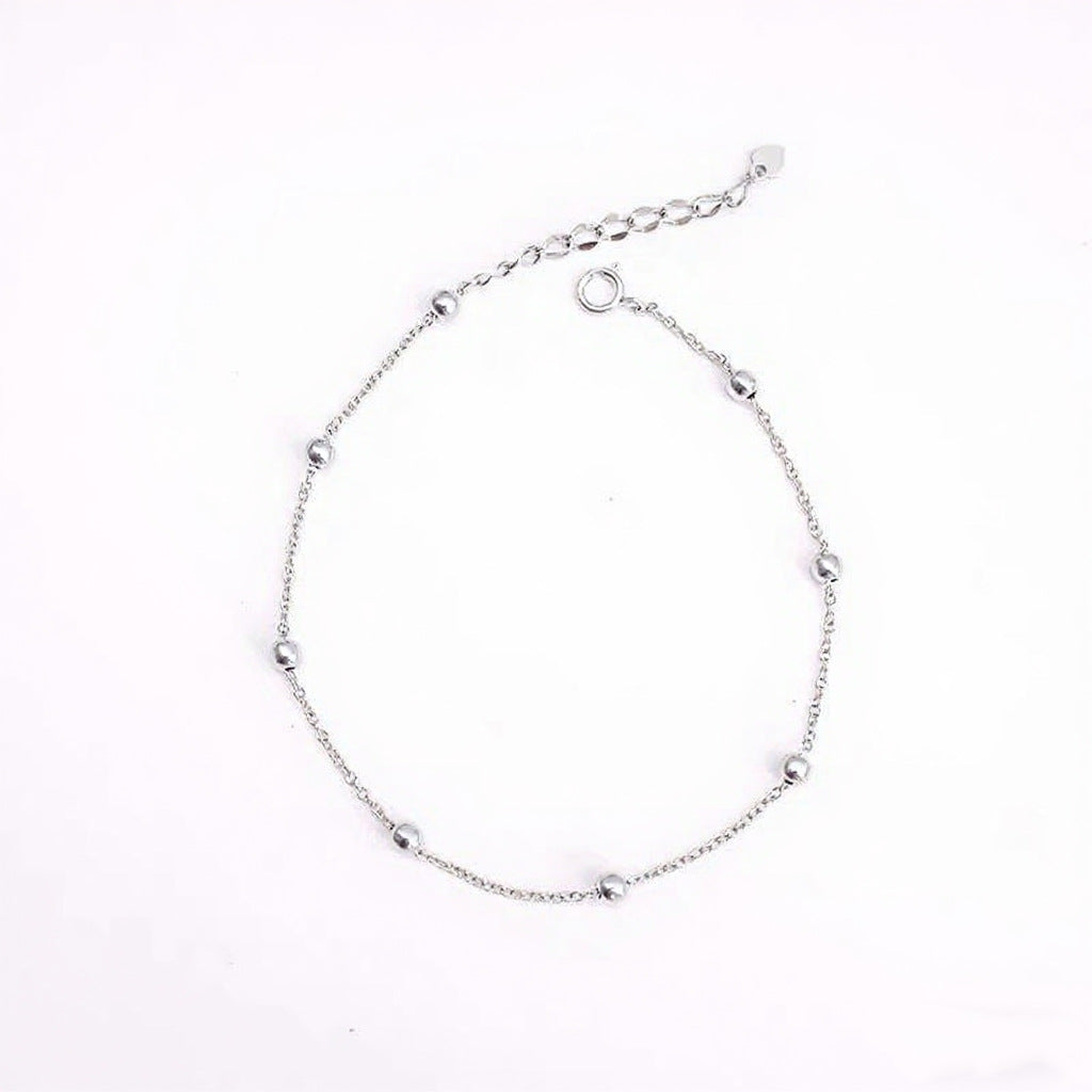 S925 Sterling Silver 14K Gold plated Minimalist Anklet For Women