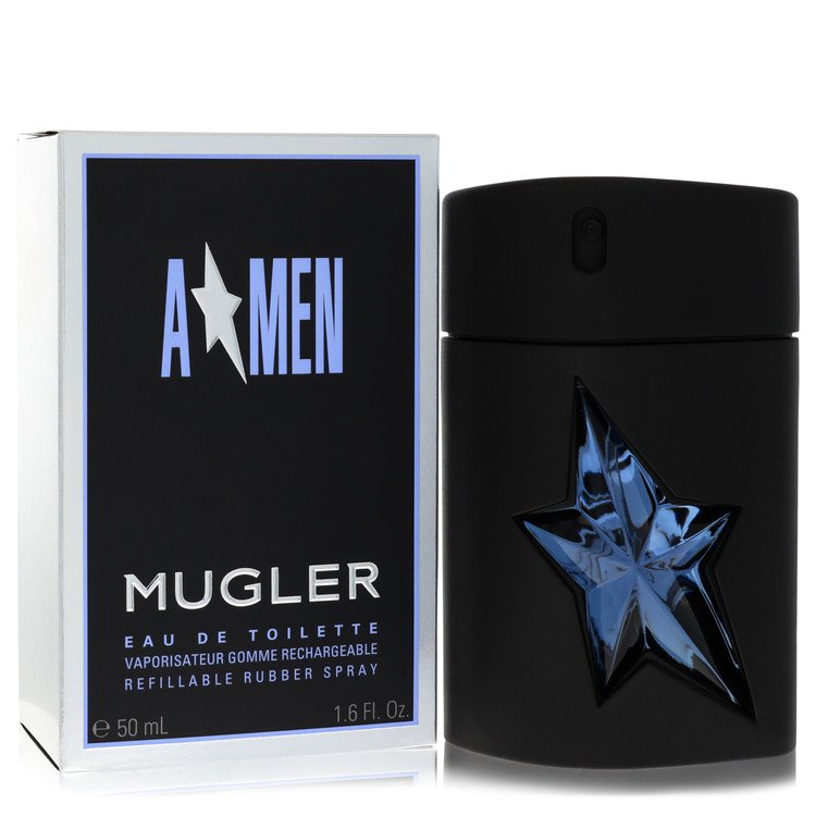 Angel par Thierry Mugler Eau de Toilette Vaporisateur Rechargeable (Flacon Gomme) 50 ml pour Hommes